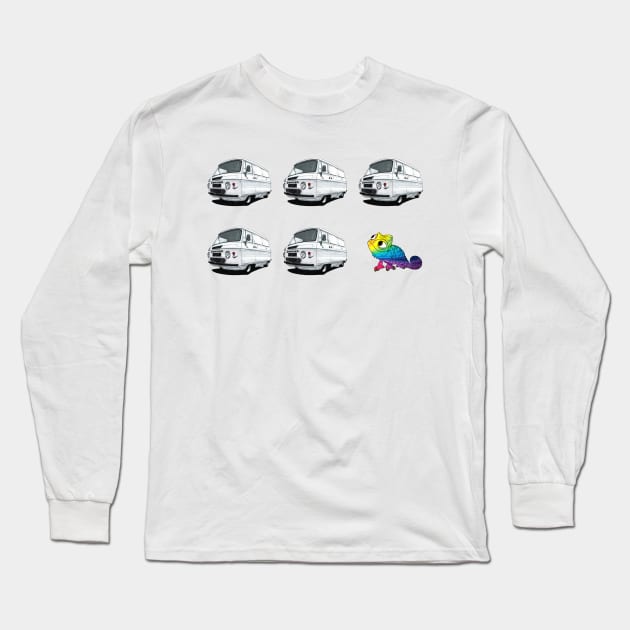 Geo3Doodles ,,,,,Chameleon Doodle Long Sleeve T-Shirt by Geo3doodles